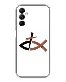 Чехол для Samsung Galaxy M14 5g (M146) с картинкой «Рыба и крест»