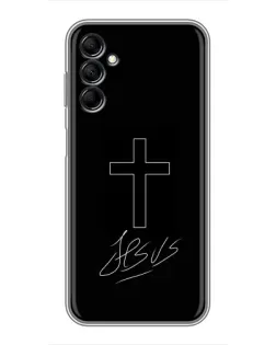 Чехол для Samsung Galaxy M14 5g (M146) с картинкой «Графический крест Jesus»