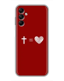 Чехол для Samsung Galaxy M14 5g (M146) с картинкой «Уравнение любви»