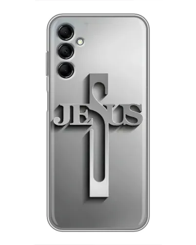 Чехол для Samsung Galaxy M14 5g (M146) с картинкой «Металлический крест Jesus» Чехол для Samsung Galaxy M14 5g (M146) с картинкой «Металлический крест Jesus»