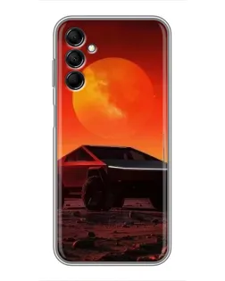 Чехол для Samsung Galaxy M14 5g (M146) с картинкой «Cybertruck на Марсе»