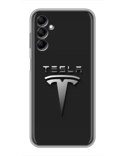 Чехол для Samsung Galaxy M14 5g (M146) с картинкой «Стальной логотип Tesla» Чехол для Samsung Galaxy M14 5g (M146) с картинкой «Стальной логотип Tesla»