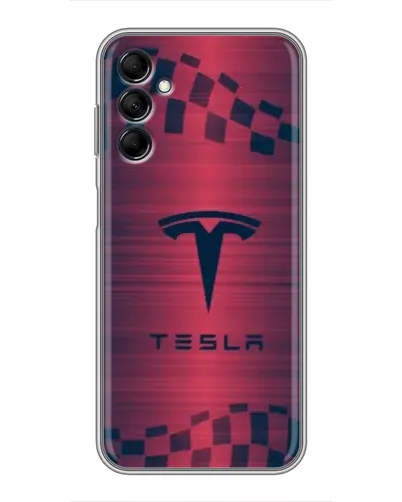Чехол для Samsung Galaxy M14 5g (M146) с картинкой «Тесла красный карбон» Чехол для Samsung Galaxy M14 5g (M146) с картинкой «Тесла красный карбон»