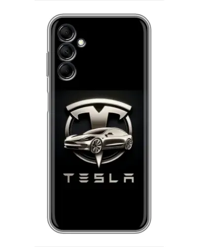 Чехол для Samsung Galaxy M14 5g (M146) с картинкой «Tesla — серебристое авто» Чехол для Samsung Galaxy M14 5g (M146) с картинкой «Tesla — серебристое авто»