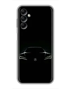 Чехол для Samsung Galaxy M14 5g (M146) с картинкой «Mercedes — силуэт авто»