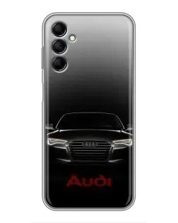 Чехол для Samsung Galaxy M14 5g (M146) с картинкой «Audi — градиентный контур» Чехол для Samsung Galaxy M14 5g (M146) с картинкой «Audi — градиентный контур»