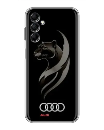 Чехол для Samsung Galaxy M14 5g (M146) с картинкой «Графика — пантера и Audi» Чехол для Samsung Galaxy M14 5g (M146) с картинкой «Графика — пантера и Audi»