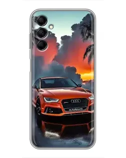 Чехол для Samsung Galaxy M14 5g (M146) с картинкой «Audi — закат» Чехол для Samsung Galaxy M14 5g (M146) с картинкой «Audi — закат»