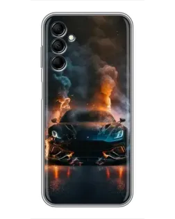 Чехол для Samsung Galaxy M14 5g (M146) с картинкой «Lamborghini дымная эстетика»