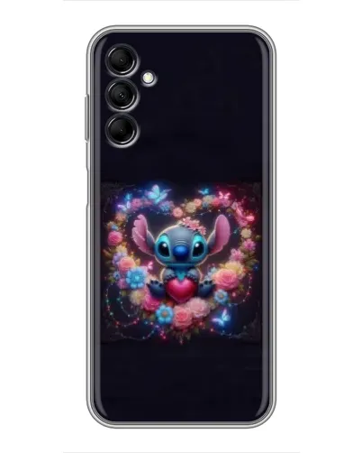 Чехол для Samsung Galaxy M14 5g (M146) с картинкой «Stitch в цветах»