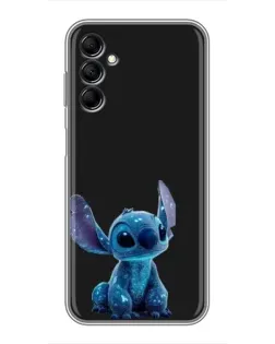 Чехол для Samsung Galaxy M14 5g (M146) с картинкой «Стич на черном»