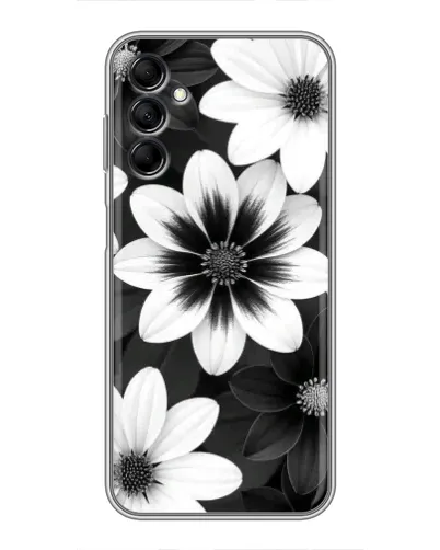 Чехол для Samsung Galaxy M14 5g (M146) с картинкой «Монохромные астры»