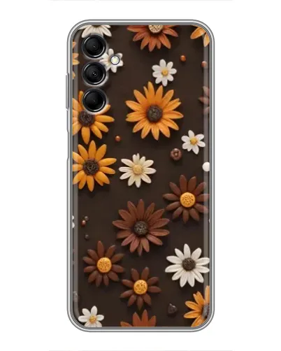 Чехол для Samsung Galaxy M14 5g (M146) с картинкой «Узор из маленьких подсолнухов»