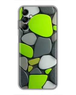Чехол для Samsung Galaxy M14 5g (M146) с картинкой «Яркая неоновая галька»