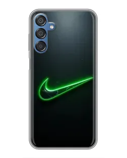 Чехол для Samsung Galaxy M15 (M156) с картинкой «Неоновый контур Nike»