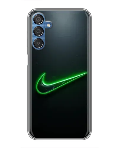 Чехол для Samsung Galaxy M15 (M156) с картинкой «Неоновый контур Nike»