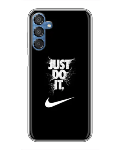 Чехол для Samsung Galaxy M15 (M156) с картинкой «Текстовый принт Nike»