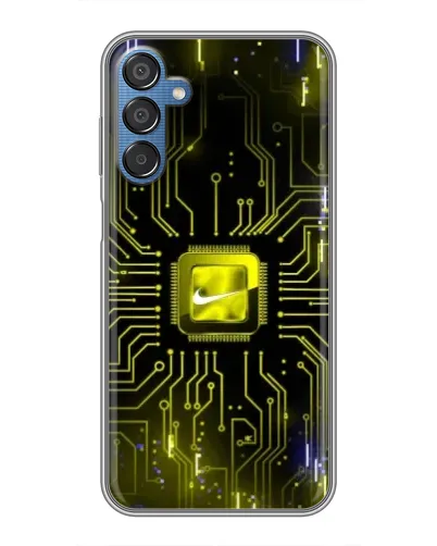 Чехол для Samsung Galaxy M15 (M156) с картинкой «Nike — золотая искра»