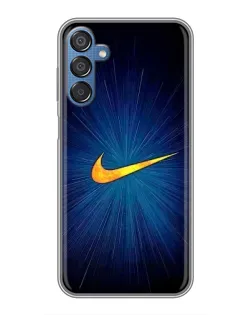Чехол для Samsung Galaxy M15 (M156) с картинкой «Синий пульс Nike» Чехол для Samsung Galaxy M15 (M156) с картинкой «Синий пульс Nike»