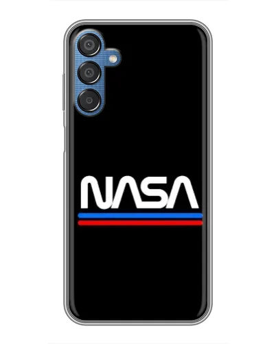 Чехол для Samsung Galaxy M15 (M156) с картинкой «NASA — классика Red Blue»