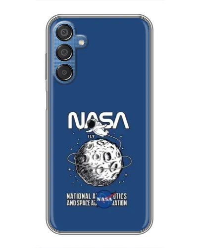 Чехол для Samsung Galaxy M15 (M156) с картинкой «NASA — лунная миссия»