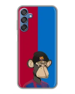 Чехол для Samsung Galaxy M15 (M156) с картинкой «Bored Ape — фанат Барсы» Чехол для Samsung Galaxy M15 (M156) с картинкой «Bored Ape — фанат Барсы»