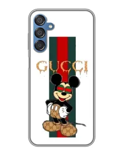 Чехол для Samsung Galaxy M15 (M156) с картинкой «Микки Маус Gucci — полосы»
