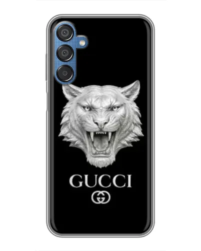 Чехол для Samsung Galaxy M15 (M156) с картинкой «Gucci — серебряный лев» Чехол для Samsung Galaxy M15 (M156) с картинкой «Gucci — серебряный лев»