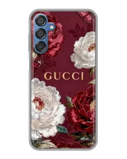 Чехол для Samsung Galaxy M15 (M156) с картинкой «Gucci — бордовые розы»