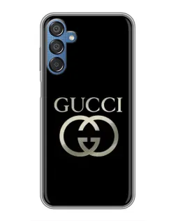 Чехол для Samsung Galaxy M15 (M156) с картинкой «Gucci — золото на черном»