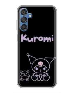 Чехол для Samsung Galaxy M15 (M156) с картинкой «Kuromi — черный минимализм»