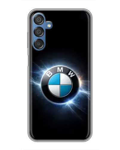 Чехол для Samsung Galaxy M15 (M156) с картинкой «BMW — неоновое сияние»