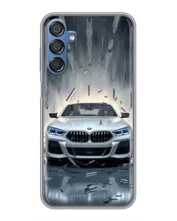 Чехол для Samsung Galaxy M15 (M156) с картинкой «BMW в свете фар» Чехол для Samsung Galaxy M15 (M156) с картинкой «BMW в свете фар»