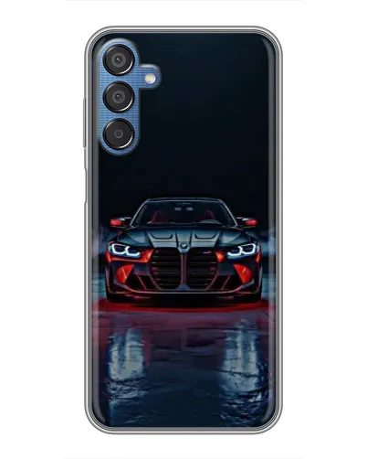 Чехол для Samsung Galaxy M15 (M156) с картинкой «BMW на мокрой дороге»