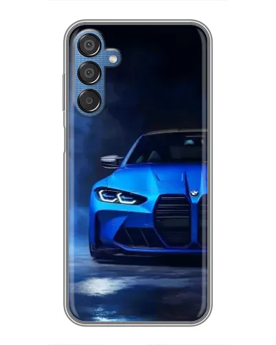 Чехол для Samsung Galaxy M15 (M156) с картинкой «Голубая BMW M4»