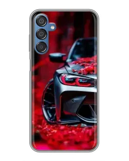Чехол для Samsung Galaxy M15 (M156) с картинкой «Спортивная BMW и цветы» Чехол для Samsung Galaxy M15 (M156) с картинкой «Спортивная BMW и цветы»