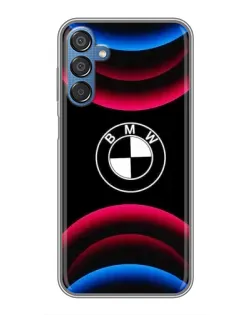 Чехол для Samsung Galaxy M15 (M156) с картинкой «Логотип BMW и неоновые дуги» Чехол для Samsung Galaxy M15 (M156) с картинкой «Логотип BMW и неоновые дуги»