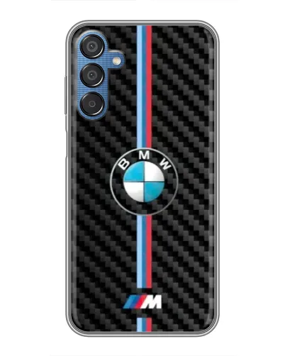 Чехол для Samsung Galaxy M15 (M156) с картинкой «Эмблема BMW и карбон»