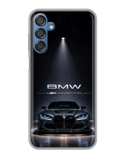 Чехол для Samsung Galaxy M15 (M156) с картинкой «BMW сквозь ночной город» Чехол для Samsung Galaxy M15 (M156) с картинкой «BMW сквозь ночной город»