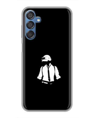 Чехол для Samsung Galaxy M15 (M156) с картинкой «PUBG — белый шлем» Чехол для Samsung Galaxy M15 (M156) с картинкой «PUBG — белый шлем»
