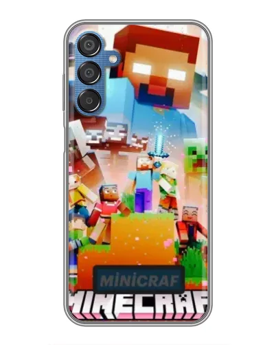 Чехол для Samsung Galaxy M15 (M156) с картинкой «Minecraft герои игры» Чехол для Samsung Galaxy M15 (M156) с картинкой «Minecraft герои игры»