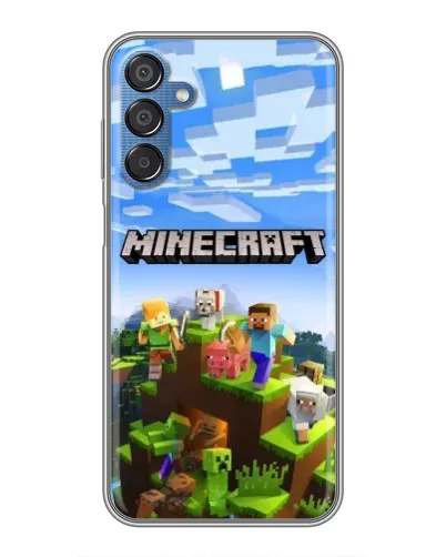 Чехол для Samsung Galaxy M15 (M156) с картинкой «Minecraft классический мир» Чехол для Samsung Galaxy M15 (M156) с картинкой «Minecraft классический мир»