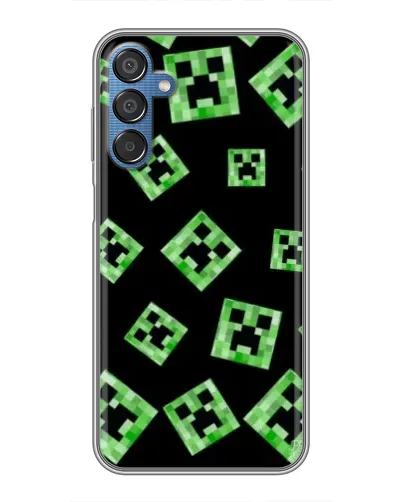 Чехол для Samsung Galaxy M15 (M156) с картинкой «Паттерн с криперами» Чехол для Samsung Galaxy M15 (M156) с картинкой «Паттерн с криперами»