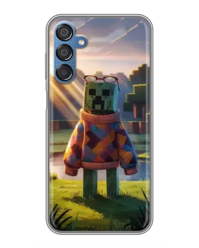 Чехол для Samsung Galaxy M15 (M156) с картинкой «Крипер в свитере» Чехол для Samsung Galaxy M15 (M156) с картинкой «Крипер в свитере»