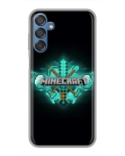 Чехол для Samsung Galaxy M15 (M156) с картинкой «Minecraft Diamond лого» Чехол для Samsung Galaxy M15 (M156) с картинкой «Minecraft Diamond лого»