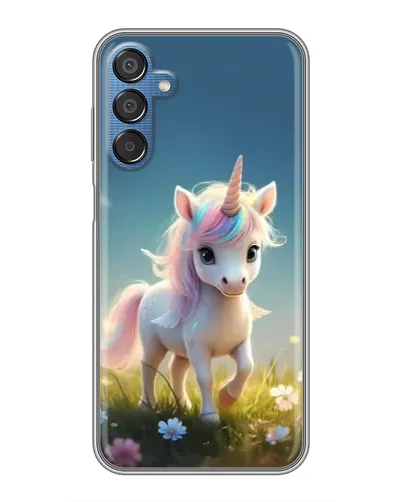 Чехол для Samsung Galaxy M15 (M156) с картинкой «Единорог на поляне» Чехол для Samsung Galaxy M15 (M156) с картинкой «Единорог на поляне»