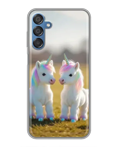 Чехол для Samsung Galaxy M15 (M156) с картинкой «Пара единорогов» Чехол для Samsung Galaxy M15 (M156) с картинкой «Пара единорогов»