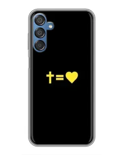 Чехол для Samsung Galaxy M15 (M156) с картинкой «Сердце и Крест»