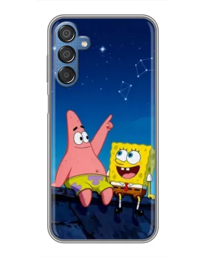 Чехол для Samsung Galaxy M15 (M156) с картинкой «Губка Боб и Патрик ночью» Чехол для Samsung Galaxy M15 (M156) с картинкой «Губка Боб и Патрик ночью»