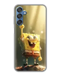 Чехол для Samsung Galaxy M15 (M156) с картинкой «Сияющий Спанч Боб»